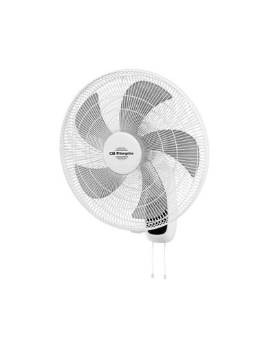 Orbegozo - Ventilateur Mural WF 0146 - Moteur Puissant 60W - Tête Inclinable et Mouvement Oscillant - Diamètre 45 cm et 3 Vitess