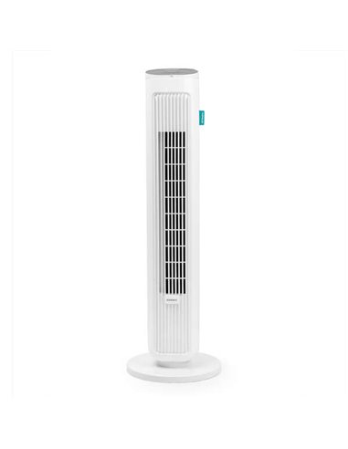 Orbegozo - Ventilateur Tour TWM ​​0955 - Puissance 45 W et 3 Vitesses - Hauteur 79 cm - 3 Modes de Ventilation - Minuterie Progr