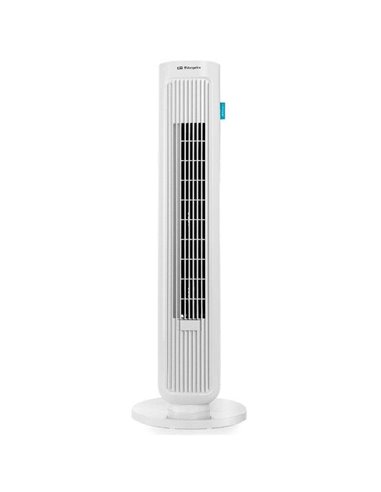 Orbegozo - Ventilateur tour oscillant TW-0755 - Débit d'air puissant - Pratique et fonctionnel - Couleur blanc