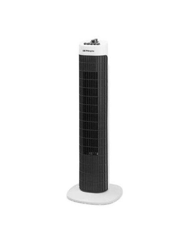 Orbegozo - Ventilateur Tour Oscillant TW-0730 - 3 Vitesses - Débit d'Air Puissant - Pratique et Fonctionnel - Coloris Blanc/Noir