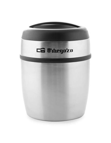 Orbegozo - Thermos alimentaire TRSL 1500 - Capacité 1500 ml - Acier inoxydable - Anti-déversement - Maintient la température jus