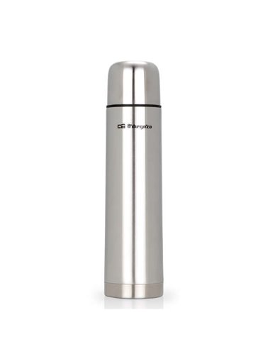 Orbegozo - Thermos en Inox TRL 10060 - Conserve les liquides froids pendant 24H et chauds pendant 12H - Capacité 1000 ml - Bouch