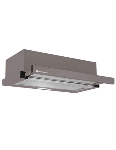 Orbegozo - TL 07160 MA Hotte Télescopique Efficace et Silencieuse - Moteur Puissant - 3 Niveaux de Puissance - Lumière LED - Fil