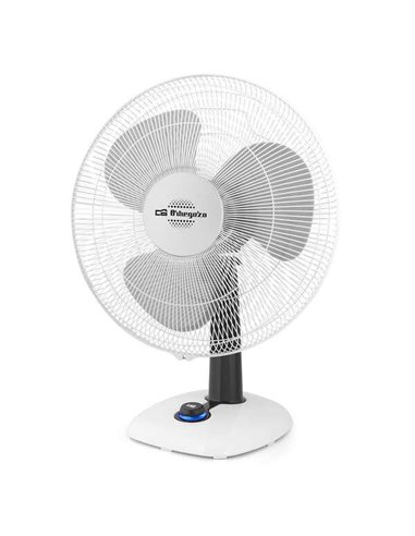 Orbegozo - TF 0143 Ventilateur de Bureau Élégant et Efficace - Pales 40 cm - 3 Vitesses - Fonction Oscillation - Silencieux - Ba