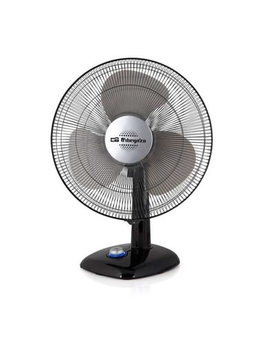 Orbegozo - Ventilateur de bureau TF 0134 - Débit d'air puissant - Silencieux et sûr - Fonction d'oscillation et d'inclinaison - 