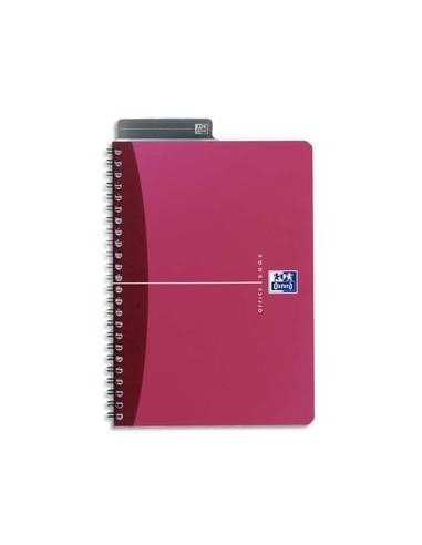 OXFORD Cahier reliure spirale 21x29.7cm 100p petits carreaux papier 90g couverture polypro