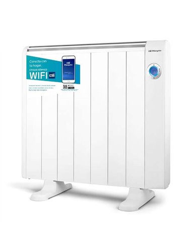 Orbegozo - Émetteur Thermique Intelligent Wifi RRW-1300 - Commande Vocale - Détection de Fenêtres Ouvertes - Programmation Quoti