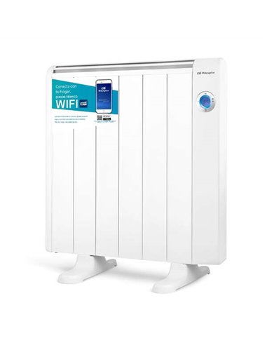 Orbegozo - Émetteur thermique Wifi RRW-1000 RealWarm Elements - Commande vocale - Programmation quotidienne et hebdomadaire - Dé