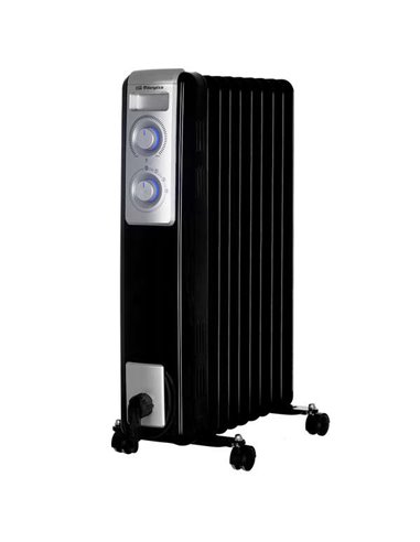 Orbegozo - Radiateur fioul puissant et silencieux RN-2000 - Puissance maximale 2000W - 9 éléments chauffants - 3 puissances ther