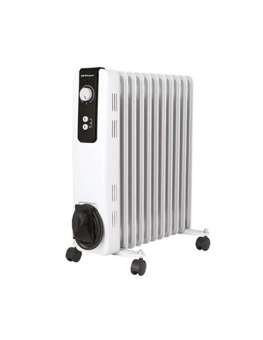 Orbegozo - Radiateur à huile RH-2500 Compact et Puissant - Puissance 2500W - Éléments à Haute Inertie Thermique - Thermostat Rég