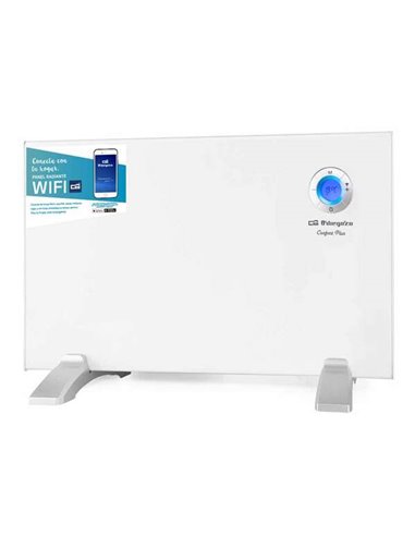 Orbegozo - Panneau Radiant Wi-Fi Intelligent REW 1000 - Commande Vocale - Programmation Quotidienne et Hebdomadaire - Détection 