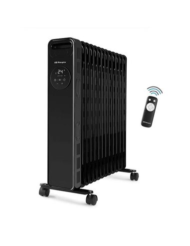 Orbegozo - Radiateur à Huile Numérique RAD 2510 - Puissant et Efficace - Écran Tactile LED - Télécommande - Minuterie 24H - Prot