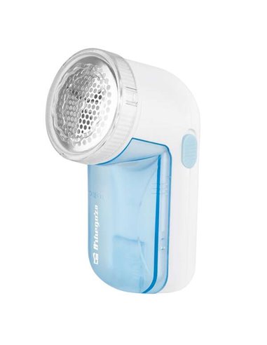 Orbegozo - Anti-peluches compact QP 6400 - Sûr - Efficace - Acier inoxydable - Récipient amovible - Diamètre 5 cm - Piles AA - E