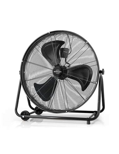 Orbegozo - Ventilateur Industriel Professionnel PWT 3075 - Pales 75 cm - 3 Vitesses - Puissance 200 W - Roues pour un Transport 