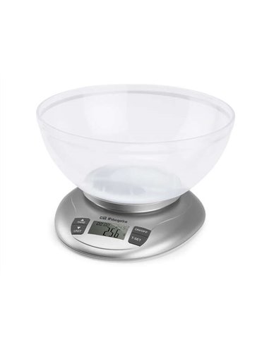 Orbegozo - Balance de Cuisine Numérique PC 2017 - Précision et Polyvalence dans vos Recettes - Capacité 3,5kg - BOL Transparent 