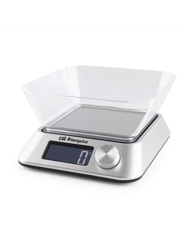 Orbegozo - Balance de Cuisine Numérique PC 1030 - Précision et Polyvalence dans vos Recettes - Écran LCD rétroéclairé - Fonction