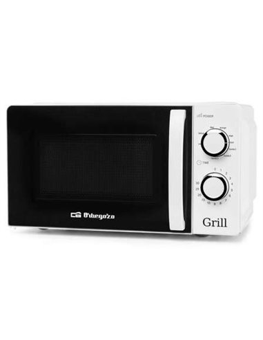 Orbegozo - Micro-ondes Multifonction MIG 2130 - Capacité 20L - Puissance 700W - Grill 900W - 5 Niveaux de Puissance - Fonction D