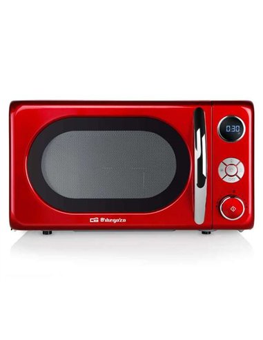 Orbegozo - Micro-ondes Vintage Multifonction MIG 2042 - Puissance 700W/900W - 10 Niveaux de Puissance - Grill Quartz - Minuterie