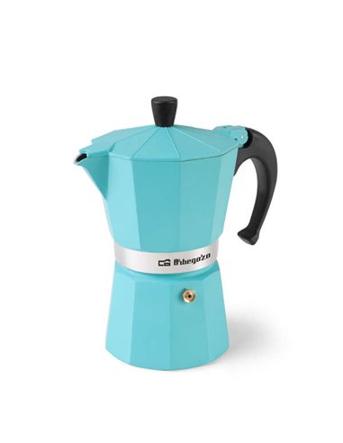 Orbegozo - Cafetière KFV 645 en aluminium - Prépare 6 tasses de café en quelques minutes - Compatible avec différents types de c