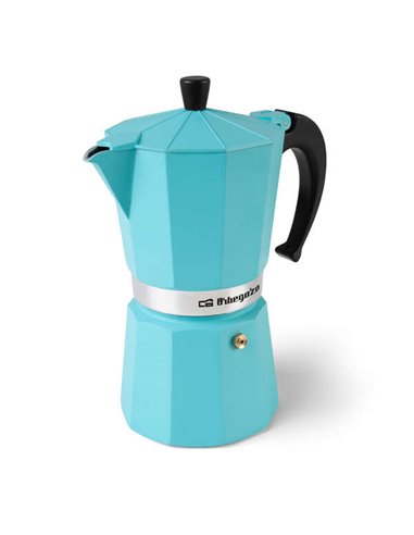 Orbegozo - Cafetière KFV 1245 en aluminium - Prépare 12 tasses de café en quelques minutes - Compatible avec différents types de