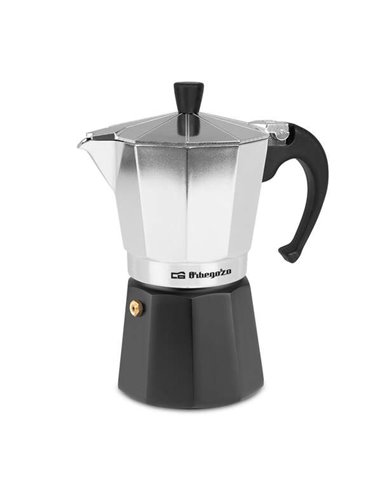 Orbegozo - Cafetière KFM 630 en aluminium - Prépare 6 tasses de café en quelques minutes - Poignée ergonomique pour une manipula