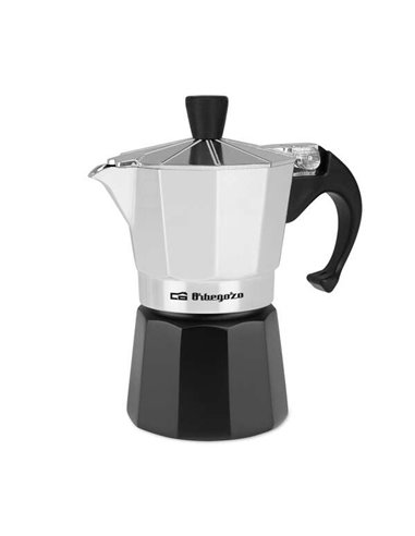 Orbegozo - Cafetière KFM 230 en aluminium pour deux tasses - Préparez votre café préféré en quelques minutes avec sécurité et co