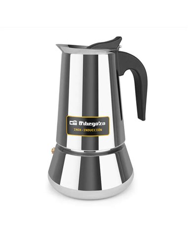 Orbegozo - Cafetière KFI 960 9 tasses à déguster en famille - Arôme maximum sur tout type de feu - Poignée ergonomique et nettoy