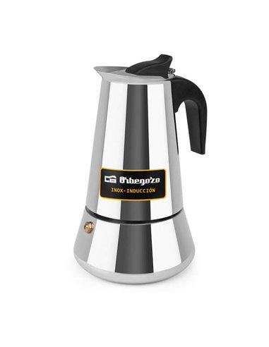 Orbegozo - Cafetière italienne KFI 660 en acier inoxydable - Capacité 6 tasses - Compatible avec différents types de cuisines - 