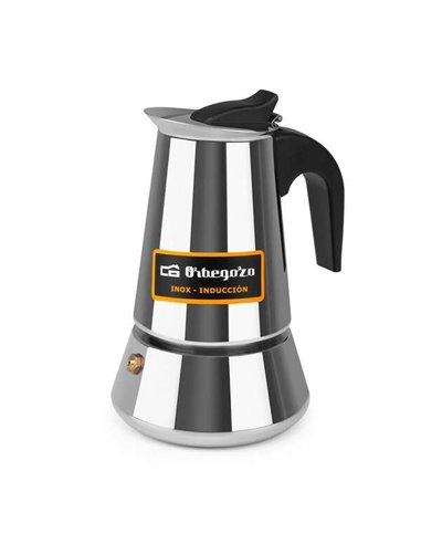 Orbegozo - Cafetière KFI 460 en acier inoxydable résistante et polyvalente - Capacité de 4 tasses - Convient à tous types de brû