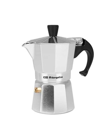 Orbegozo - Cafetière KF 200 en aluminium - Profitez de moments inoubliables avec votre café préféré - Capacité pour 2 tasses - P