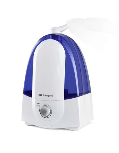 Orbegozo - Humidificateur à ultrasons HU 2050 - Régule l'humidité et purifie l'air - Silencieux - Vapeur froide - Autonomie 17H 