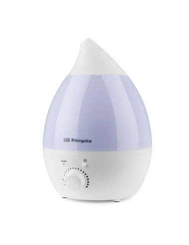 Orbegozo - Humidificateur à ultrasons HU 2028 - Purifie l'air et combat les infections - Puissant et silencieux - Vapeur froide 