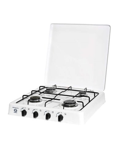 Orbegozo - Cuisinière à Gaz Blanc FO 4550 - 4 Brûleurs Émaillés - Puissance de 750W à 1900W - Type de Gaz G-30/G31 - Pression d'