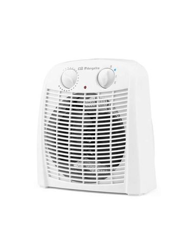 Orbegozo - Chauffage de Salle de Bain FH 7000 IP-21 - Puissance 2000W - 2 Niveaux de Chauffage - Mode Ventilateur - Thermostat R