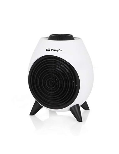 Orbegozo - Chauffage portable FH 5037 - Chauffage puissant et sûr avec 2 niveaux de puissance - Fonction ventilateur et thermost