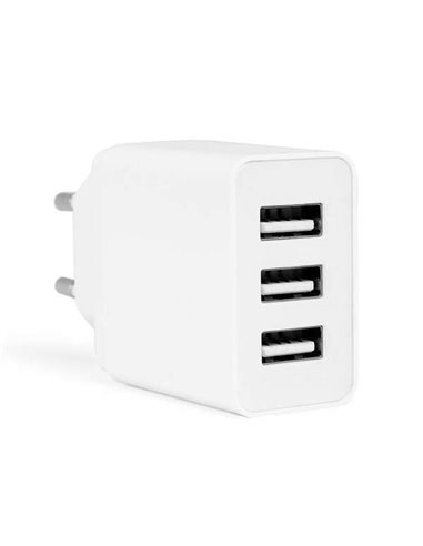 Orbegozo - Chargeur USB Multiple EN 1100 - Charge jusqu'à 3 appareils simultanément - Protection contre les surcharges et les co