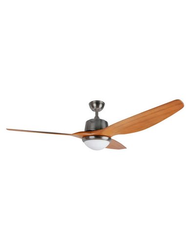 Orbegozo - Ventilateur de Plafond CP 96160 Puissant et Efficace - Puissance 85W - 3 Pales ABS Aspect Bois - Lumière LED 18W - Té