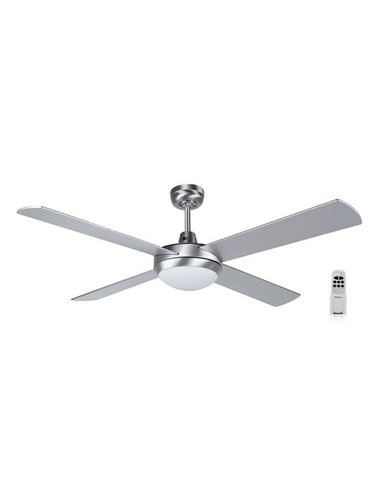 Orbegozo - Ventilateur de plafond CP 77132 Silver - Silencieux et Efficace - Télécommande - Économies d'énergie - Élégance et Co