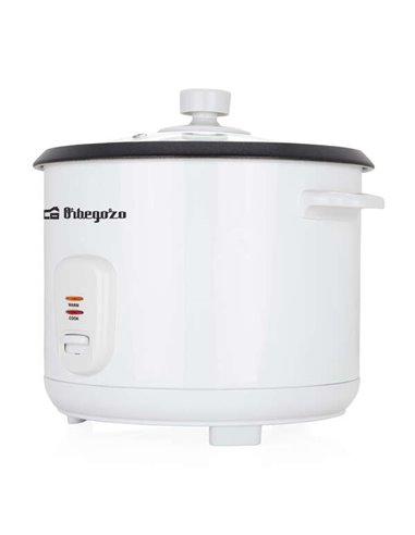 Orbegozo - Cuiseur à Riz CO 3031 - Cuire le Riz sans Coller - Capacité 1,8L - Cuiseur Vapeur Inclus - Arrêt Automatique - Durabi