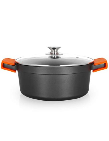 Orbegozo - CDH 3028 - Casserole en fonte d'aluminium - Cuisinez en toute sécurité et polyvalence - Antiadhésive et adaptée à tou