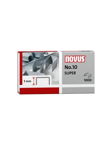 Novus - Super boîte de 1000 agrafes galvanisées n°10