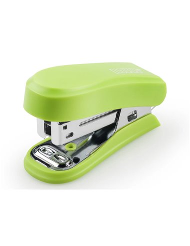 Novus - Mini Agrafeuse Compacte - Jusqu'à 12 Feuilles - Agrafage Fermé et Ouvert - Comprend 320 Agrafes - Couleur Vert