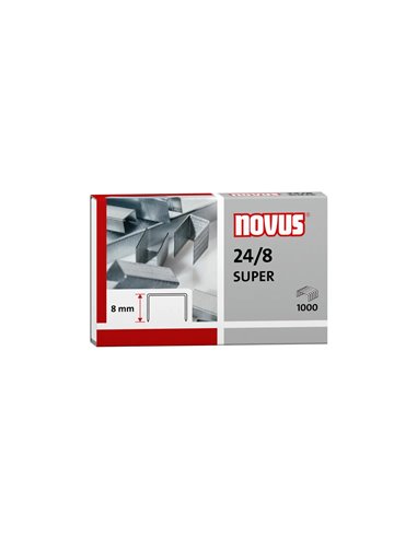 Novus - 24/8 Super Boîte de 1000 Agrafes 24/8 Galvanisées