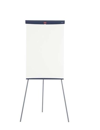 Nobo - Tableau Chevalet Basic en Acier 680x1840mm - Surface Magnétique - Plateau pour Marqueurs - Couleur Blanc