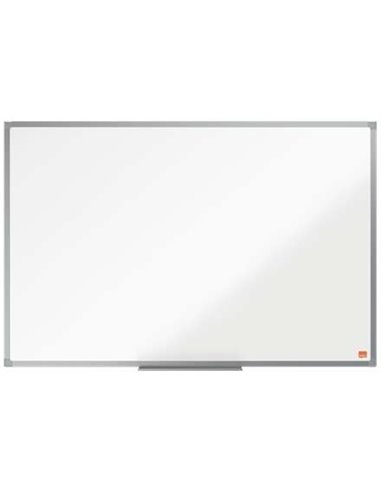 Nobo - Tableau blanc magnétique Essence en acier 900x600 mm - Cadre en aluminium anodisé - Plateau marqueur - Couleur blanc