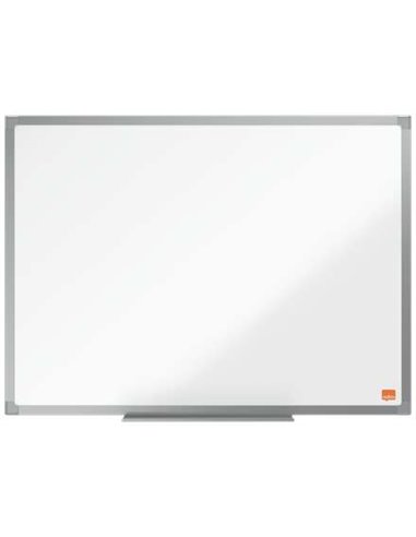 Nobo - Tableau blanc magnétique Essence en acier 600x450 mm - Cadre en aluminium anodisé - Plateau marqueur - Couleur blanc