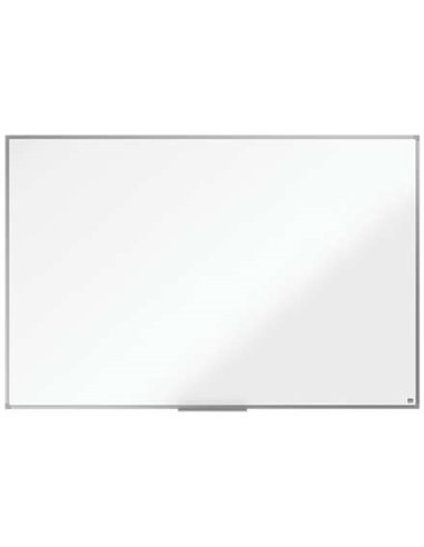 Nobo - Tableau blanc magnétique Essence en acier 1500x1000mm - Cadre en aluminium anodisé - Plateau marqueur - Couleur blanc