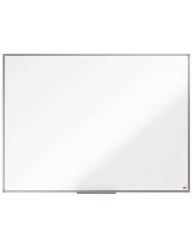 Nobo - Tableau blanc magnétique Essence en acier 1200x900 mm - Cadre en aluminium anodisé - Plateau marqueur - Couleur blanc