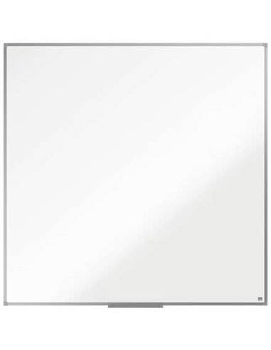 Nobo - Tableau blanc magnétique Essence en acier 1200x1200 mm - Cadre en aluminium anodisé - Plateau marqueur - Couleur blanc