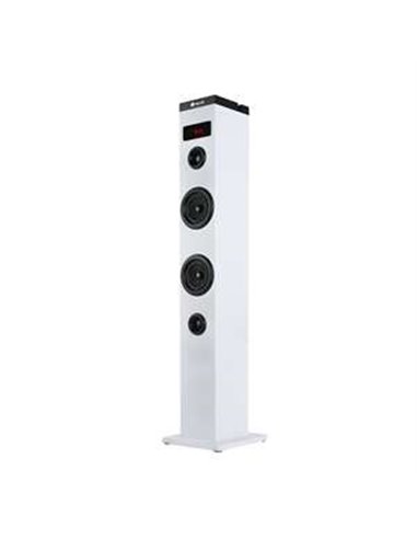 NGS - Sky Charm Bluetooth Sound Tower 50W - Télécommande - Écran LED - USB, Radio FM, Aux In et Entrée TV Optique - Boîtier en B